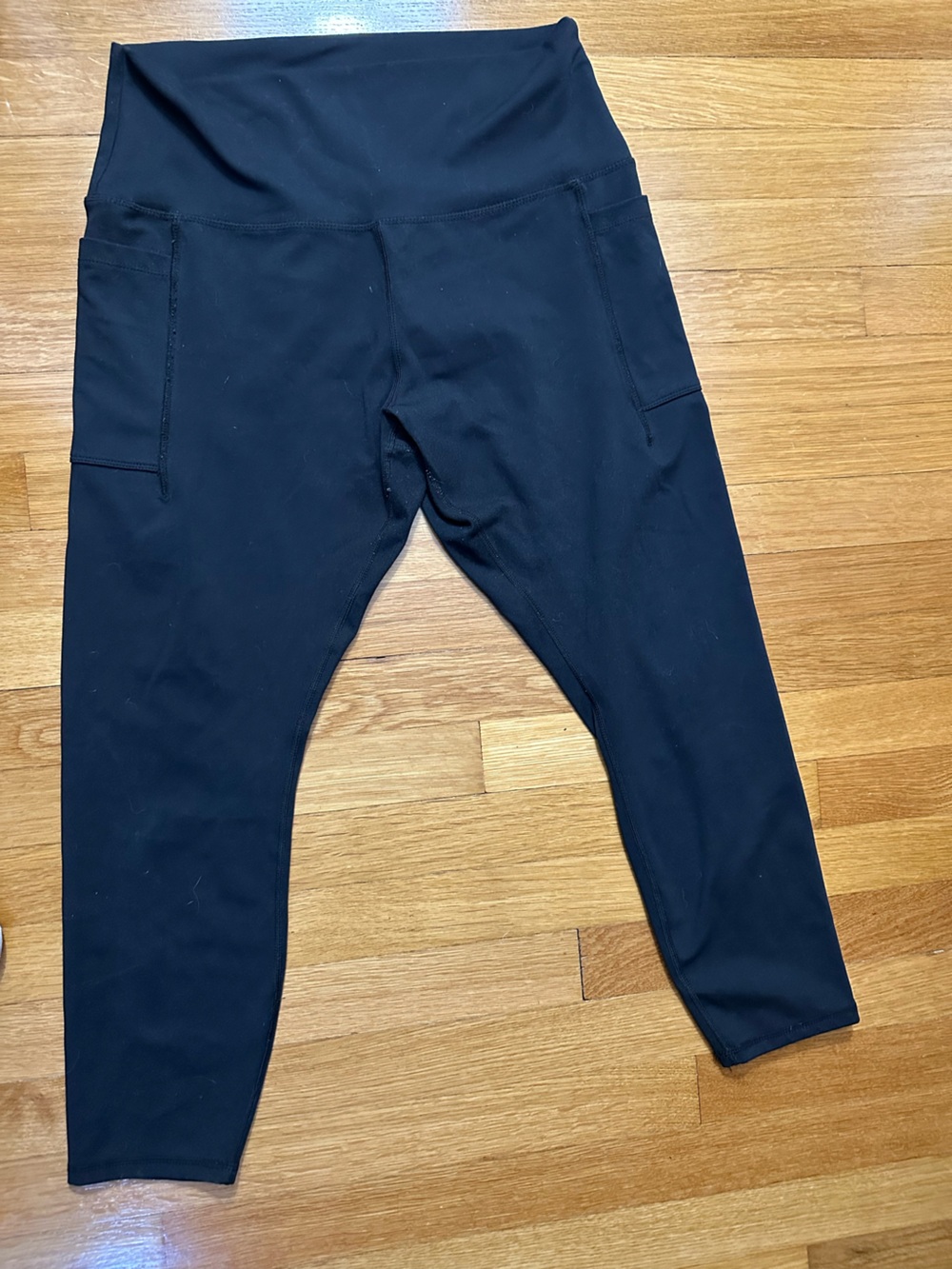 Zobha Black Performance Leggings with Pocket Size XL